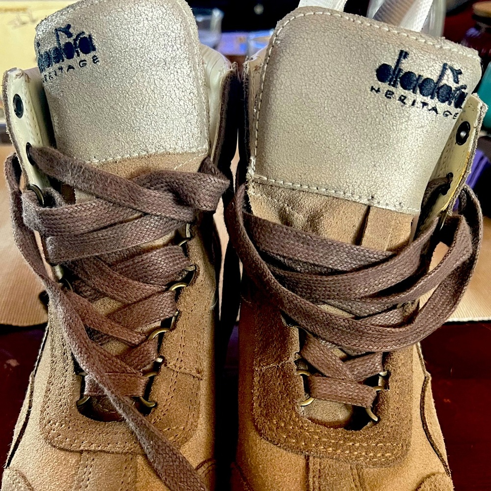 Heritage beige/champagne wedge sneakers DIADORA